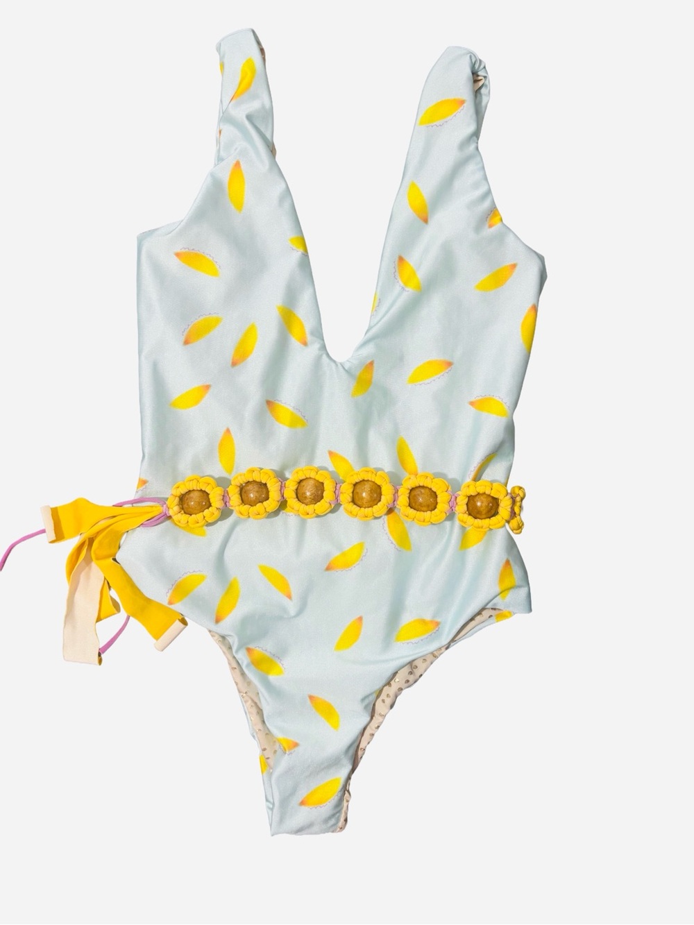 Light blue Banana-print Plenitud One Piece swimsuit by Mar a Mar , Small, NWT